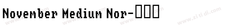 November Medium Nor字体转换
